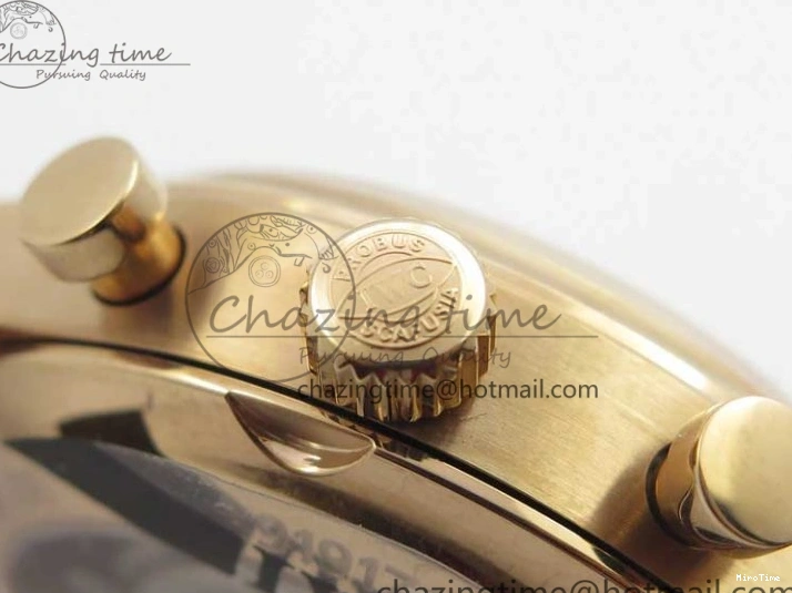 MIROTIME 0108 Portugieser Chrono  42 IW390406 RG ZF 1:1 Best Edition Blue Dial on Brown Leather Strap A Durable 7129